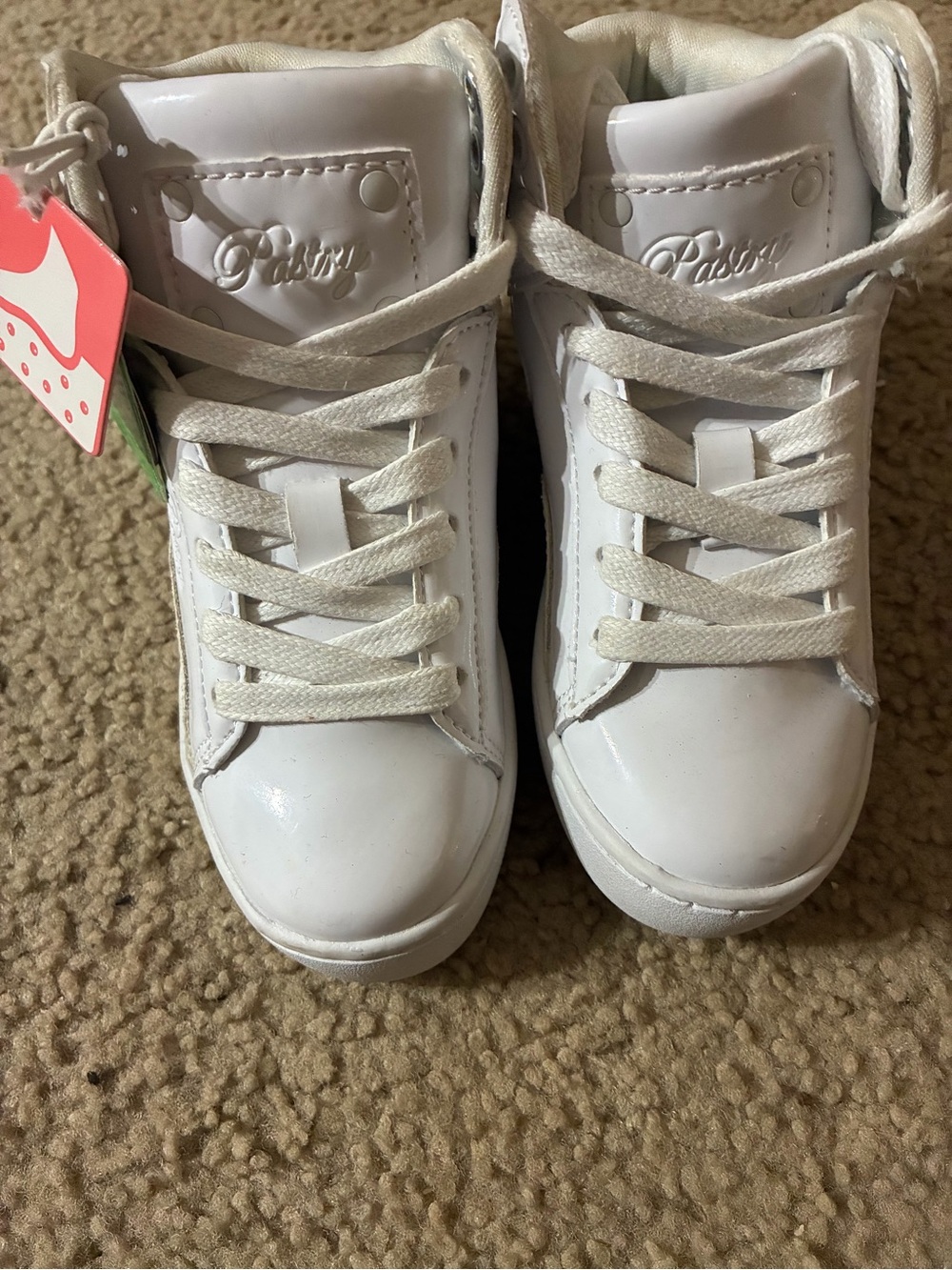 Size 10 Kids' White High-Top Sneakers
